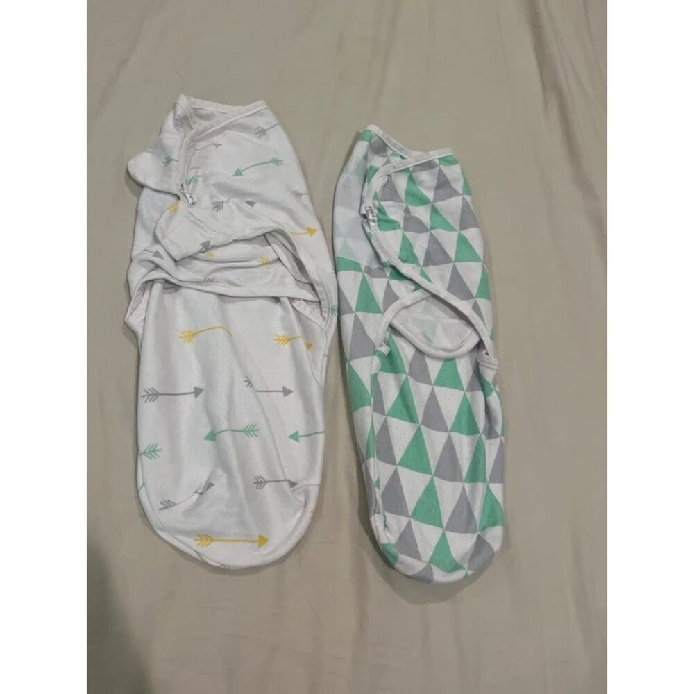2pc BaeBae Goods Swaddle Blanket, cotton 0-3m